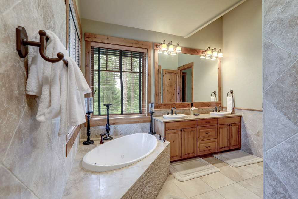 Beautiful bathroom vanity with the best timber