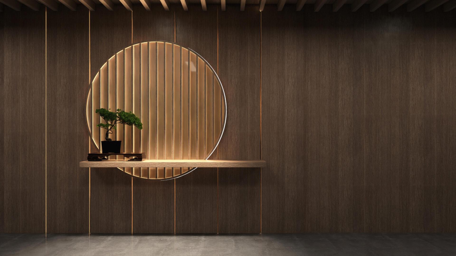 mix light and dark wood furniture