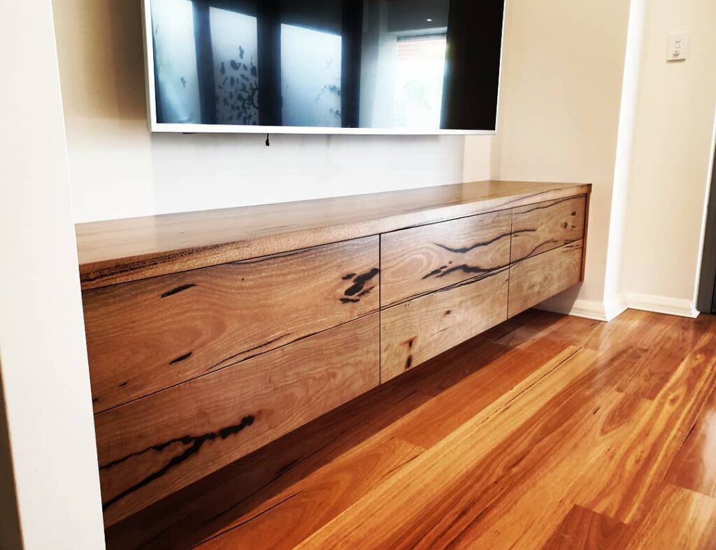 Custom Floating Marri Entertainment TV Unit