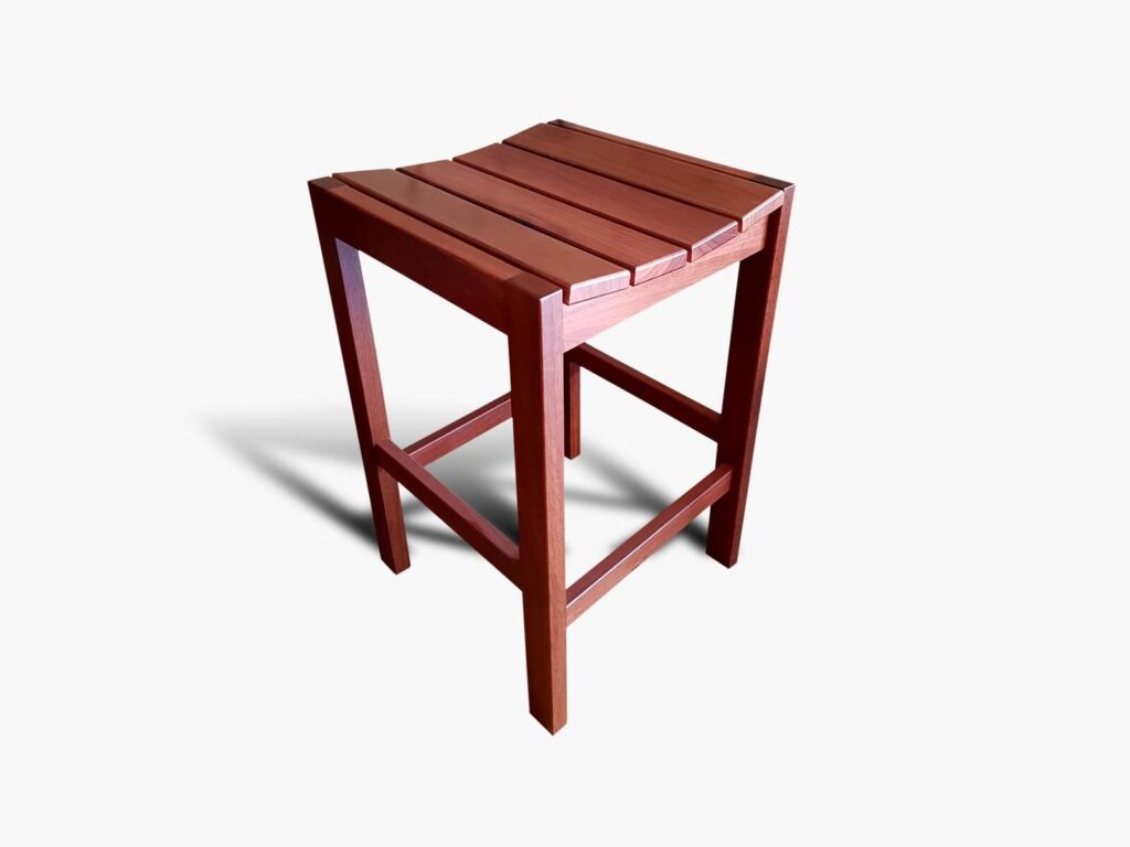 Yokine Bar Stool with Slats