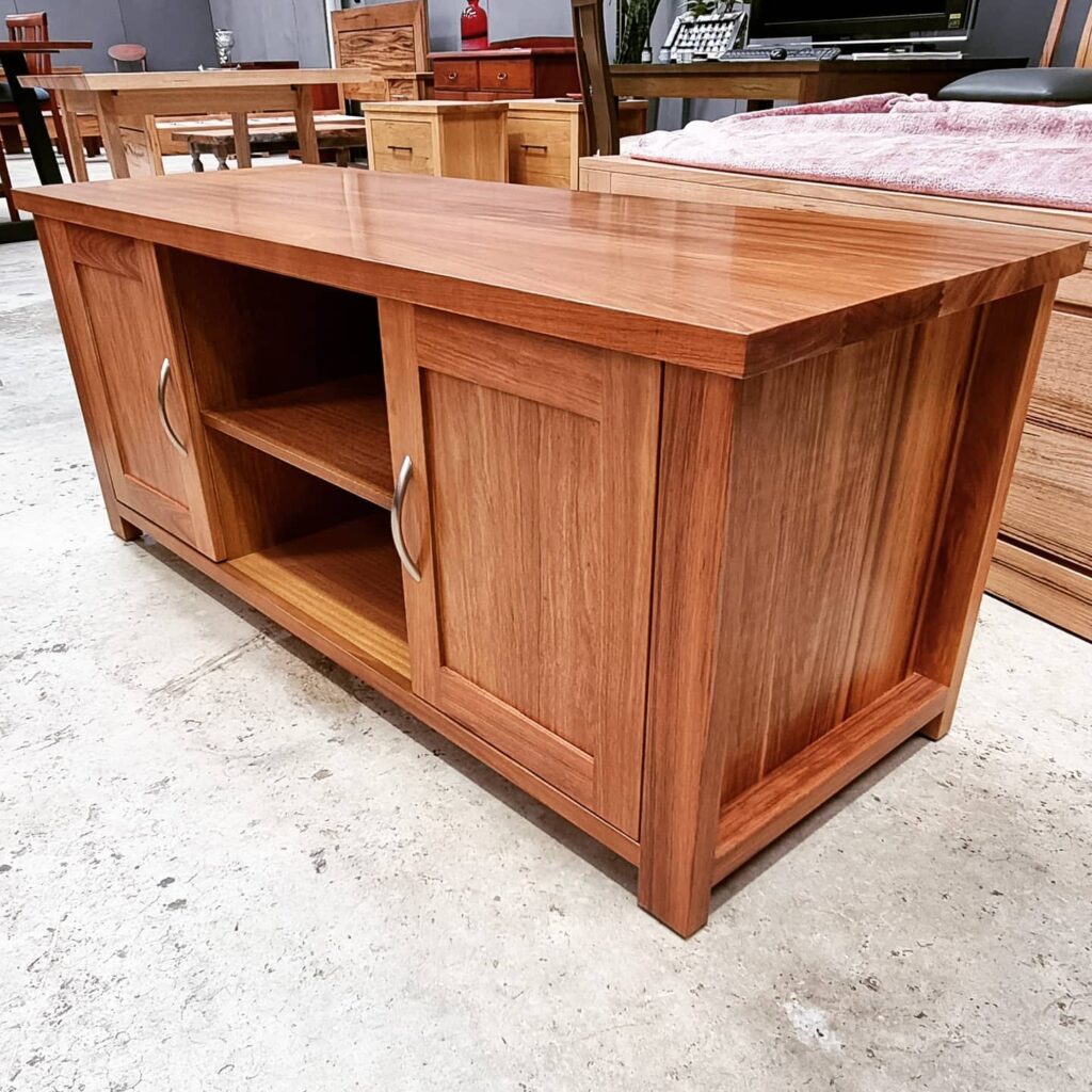 Custom TV unit Tasmanian Blackwood