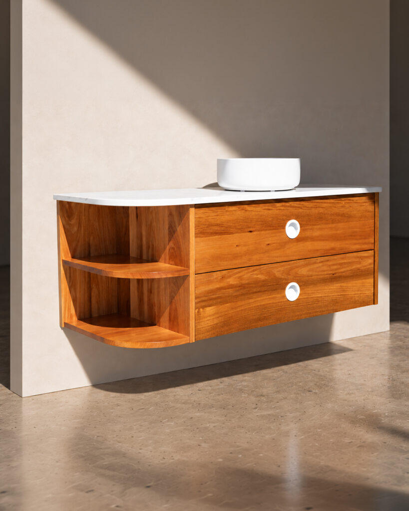 Bicton 1200mm Stone Top Bathroom Vanity